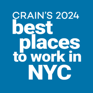 Cran's 2023 Best Places to Work in NYC award badge